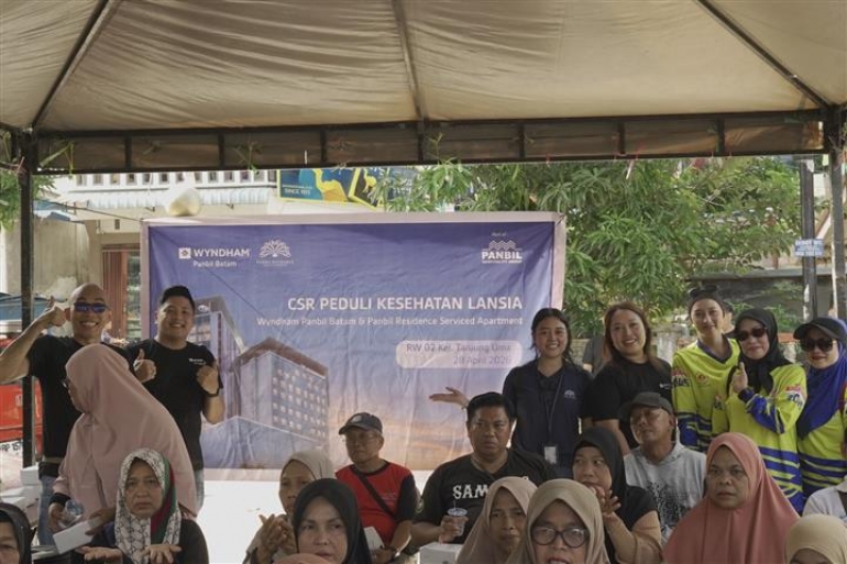 CSR Hari Kesehatan Lansia 2026  Wyndham Panbil Batam & Panbil Residence Lakukan Bakti Sosial di Tanjung Uma