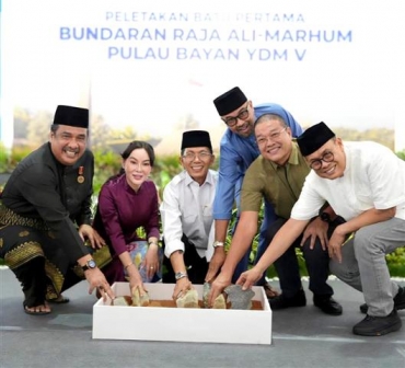 Tingkatkan Estetika Kota, Kepala BP Batam Mulai Bangun Bundaran Raja Ali Marhum Pulau Bayan