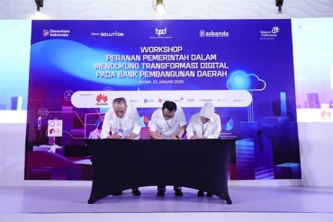 Telkom Gandeng Mitra Global untuk Akselerasi Transformasi Digital Bank Pembangunan Daerah