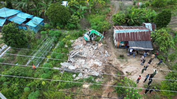 Pembongkaran Rumah Warga Rempang yang Setuju Relokasi Berjalan Lancar dan Kondusif