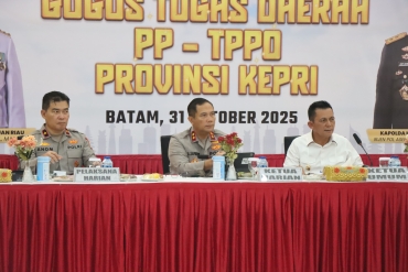POLDA KEPRI DAN PEMPROV KEPRI GELAR RAPAT EVALUASI GUGUS TUGAS PP-TPPO 2025: PERKUAT KOORDINASI CEGAH PERDAGANGAN ORA