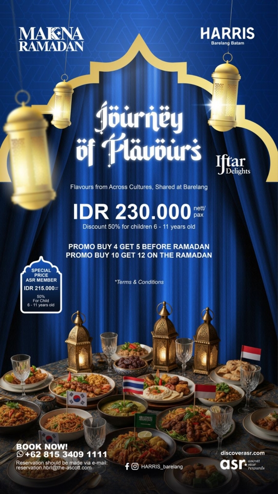 Rayakan “Makna Ramadan”, HARRIS Barelang Batam Hadirkan Paket Menginap 24 Jam Termasuk Iftar