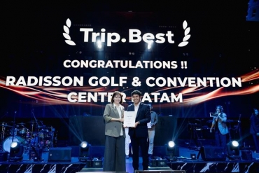 Radisson Golf & Convention Center Batam Dinobatkan sebagai “Best Premium Hotel” oleh Trip.com Trip.Best