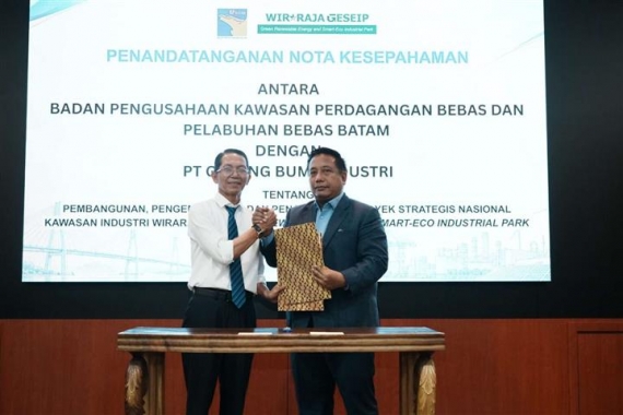 BP Batam Teken Nota Kesepakatan Pengembangan PSN Wiraraja Green Renewable Energy & Smart-Eco Industrial Park