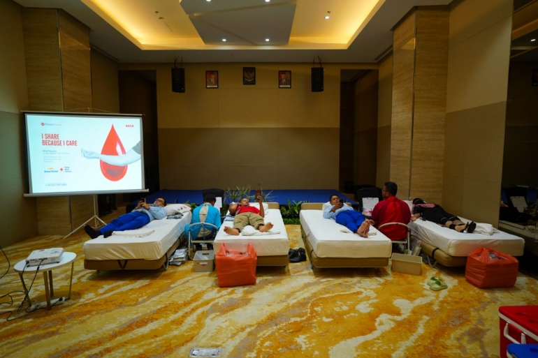 AKSI DONOR DARAH BEST WESTERN PREMIER PANBIL HASILKAN 25 KANTONG DARAH