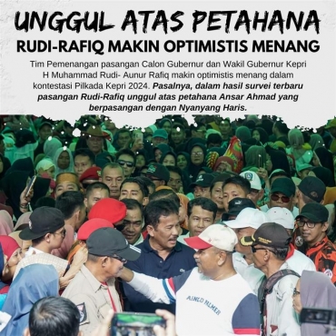 Unggul Atas Petahana, Rudi-Rafiq Makin Optimistis Menang