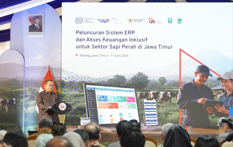 OJK DAN ILO LUNCURKAN ENTERPRISE RESOURCE PLANNING, TINGKATKAN AKSES PEMBIAYAAN PETERNAK SAPI PERAH