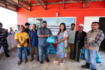 Program Tanjung Sauh Peduli Terus Berjalan, PT Batamraya Sukses Perkasa Kembali Gelar Pembagian Sembako untuk Warga Relokasi Pulau Ngenang