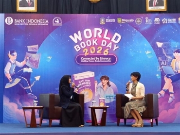 Ada Bedah Buku “Hati yang Gembira Adalah Obat” Di Puncak World Book Day 2026 BI Kepri
