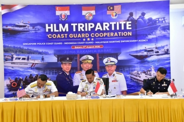 Coast Guard Indonesia, Singapura dan Malaysia Lakukan Pertemuan Tingkat Tinggi di Batam