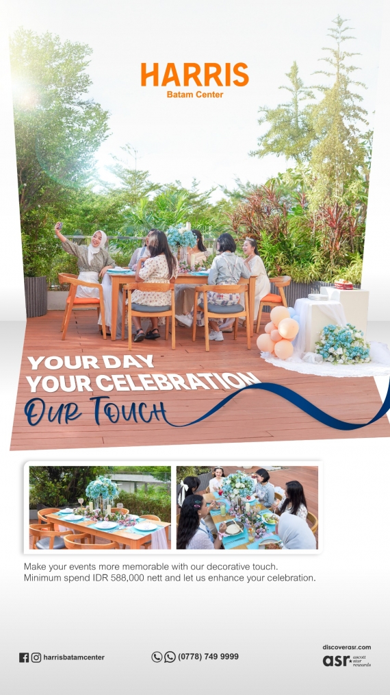 Harris Hotel Batam Center Hadirkan Pengalaman Perayaan yang Lebih Berkesan dengan "Your Day, Your Celebration, Our Touch"