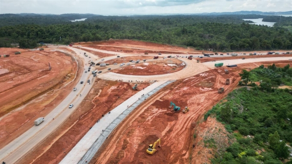 Update Progres Pembangunan Bundaran Punggur