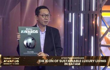 Villa Panbil Raih Penghargaan The Icon of Sustainable Luxury Living in Batam